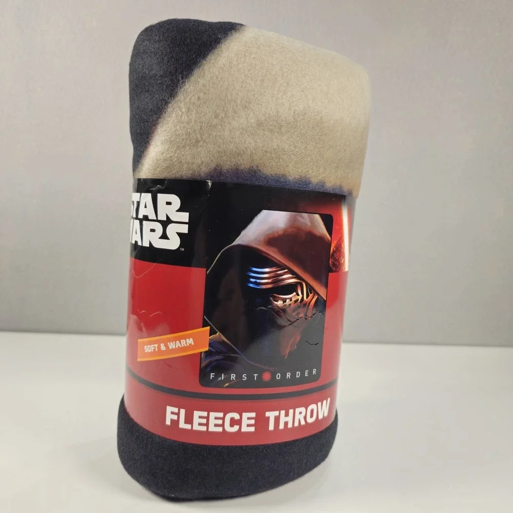 Star Wars The Force Awakens Kylo Ren Fleece Throw Blanket 46x60 2015 New